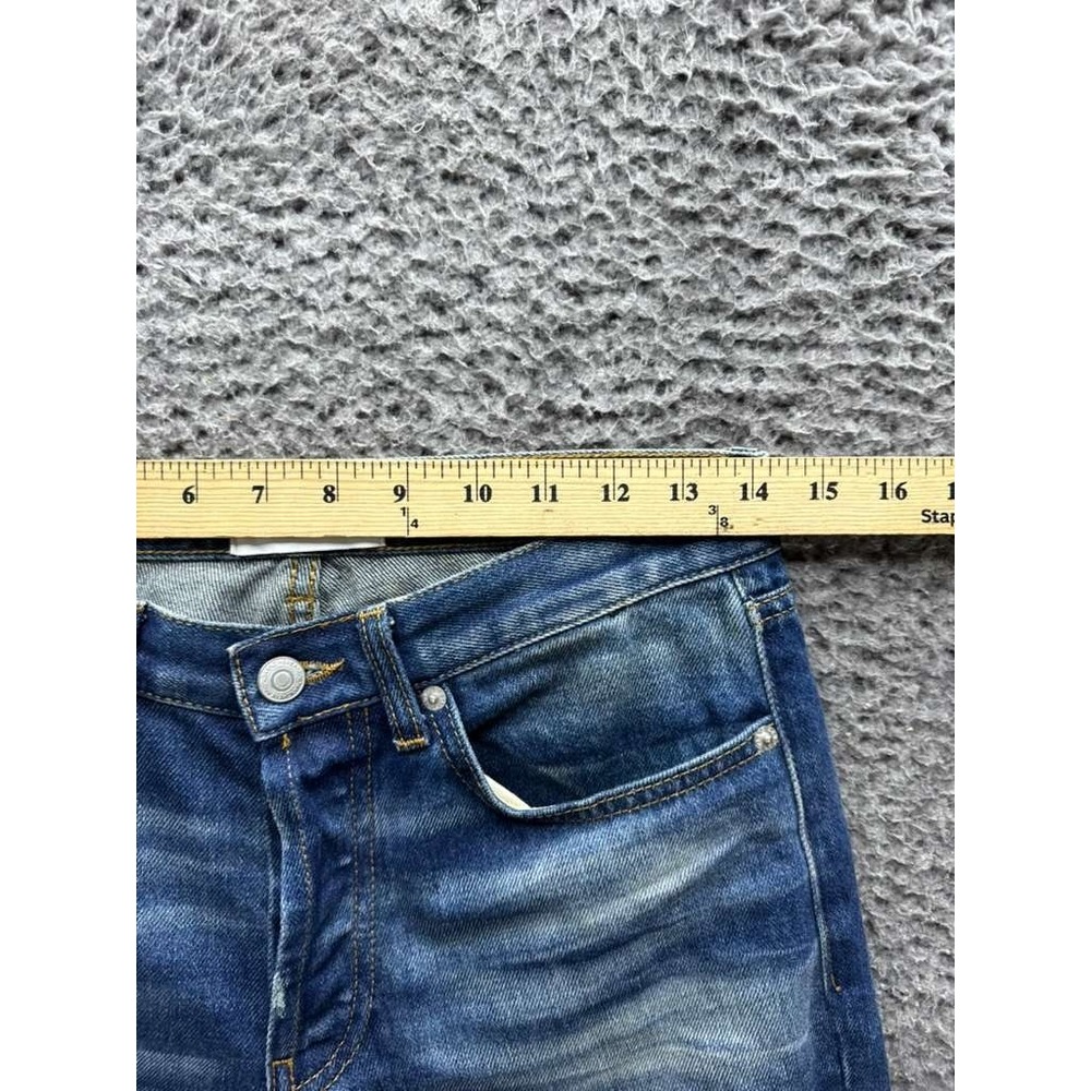 Sandro Paris Droit Slim Fit‎ Low Rise Distressed Denim Jeans Blue Size 27 - Picture 11 of 16